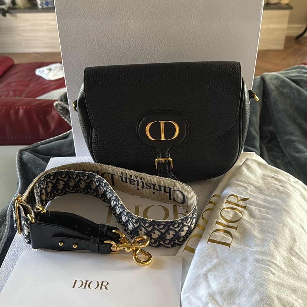 Dior Bobby with guitar strap